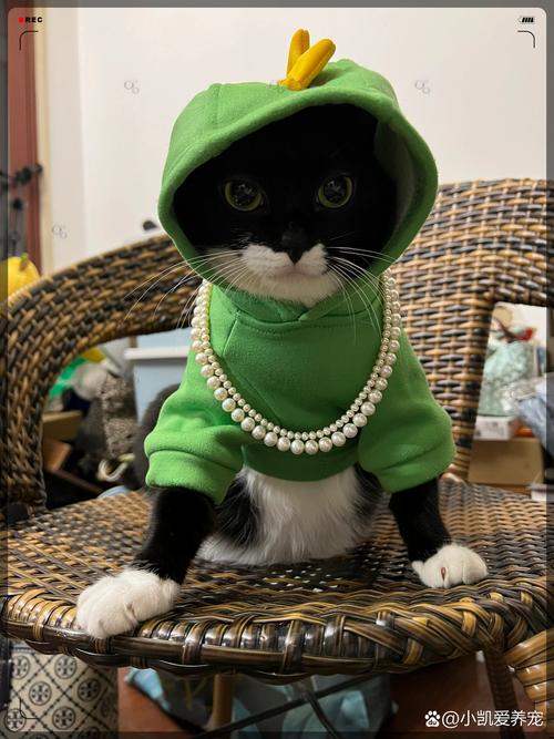 猫咪把冻干藏在卫衣帽子里的日常照片