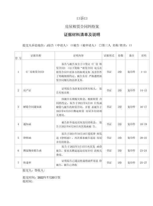 车牌租赁纠纷诉讼证据整理清单实拍
