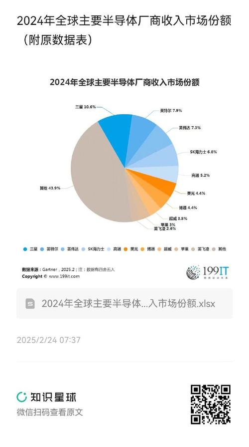 2024年半导体IP供应商市场份额饼图