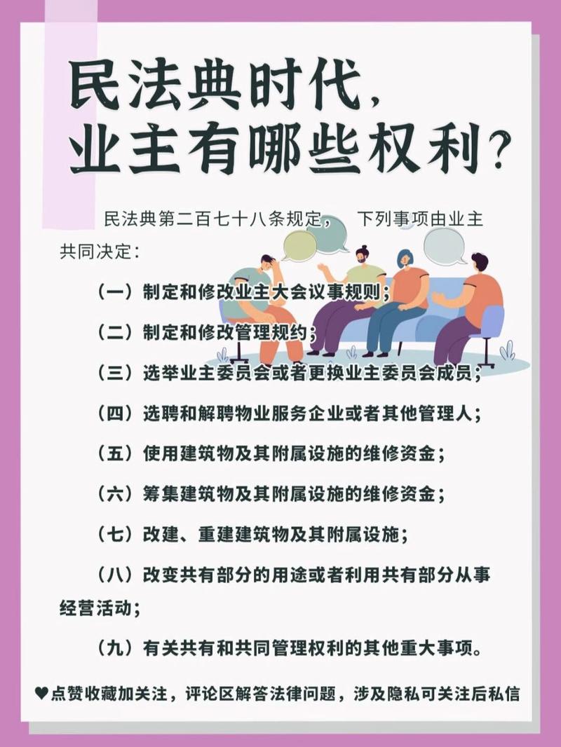 民法典业主知情权条款法律标注图