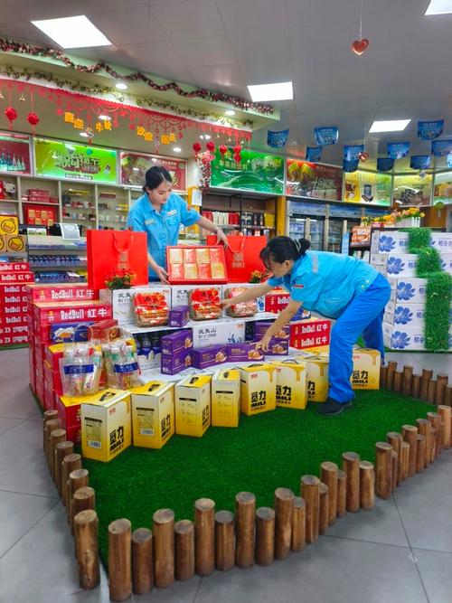 快消经销商给社区便利店做堆头陈列场景