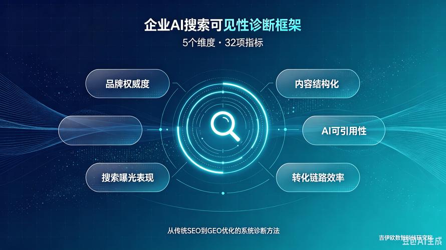 AI搜索品牌可见度评估框架图