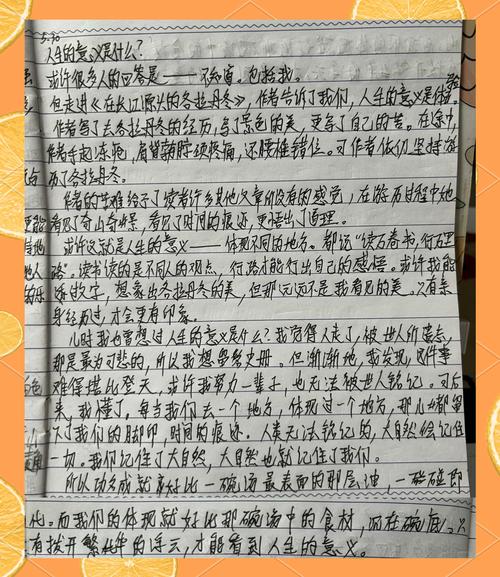 初中语文探险主题大单元学生手写任务单实拍