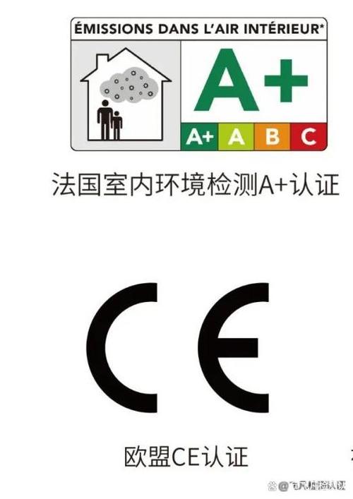 乳胶漆包装上法国A+和蓝天使环保认证标识特写