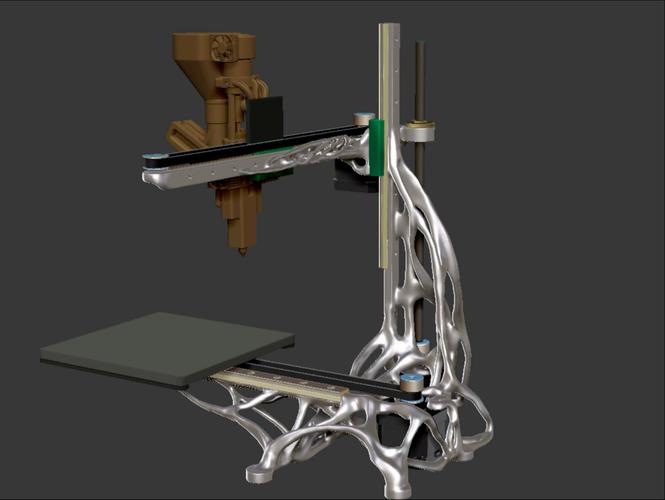 拓扑优化后SLM 3D打印铝合金机器人关节实物图