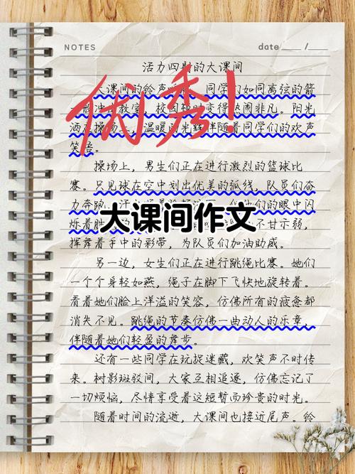 小学生在课堂投影下修改作文的互动场景
