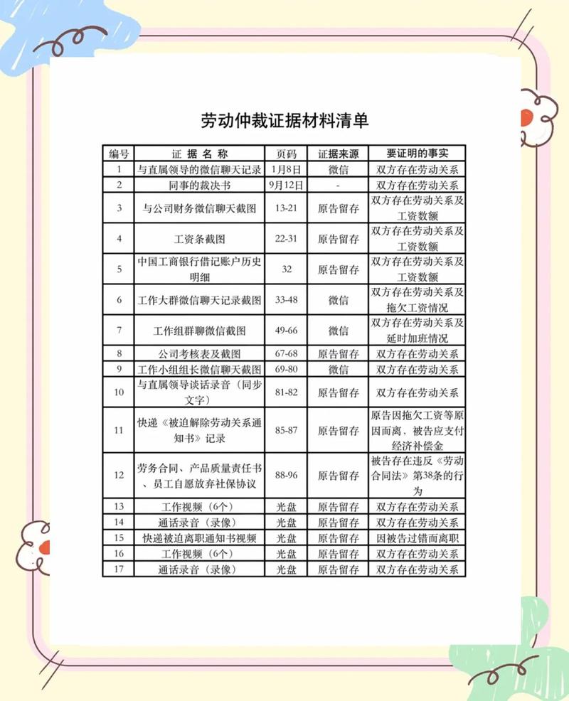 北京社保补缴劳动仲裁材料清单