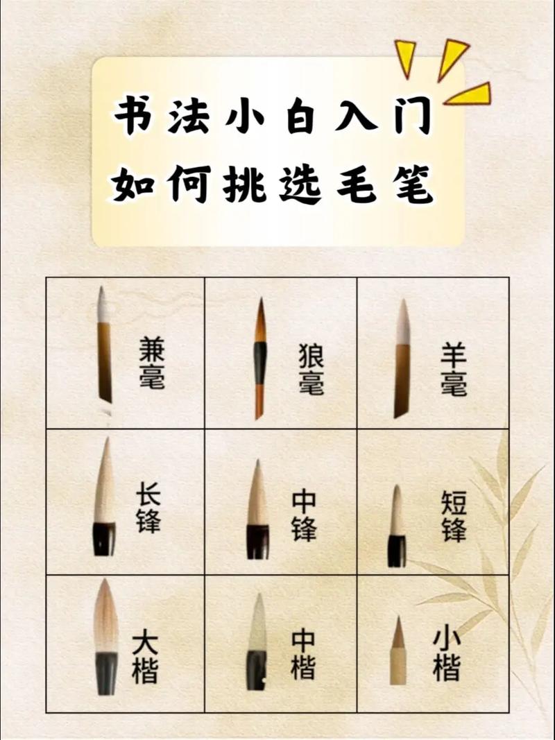 毛笔笔锋与硬笔笔尖书写效果对比图