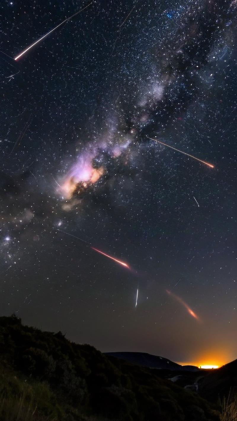 月光干扰下的双子座流星雨观测现场