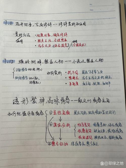 初三家长手写升学政策整理笔记