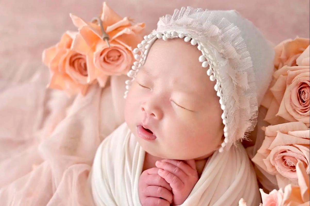 自然光下新手妈妈在家拍的温馨新生儿照