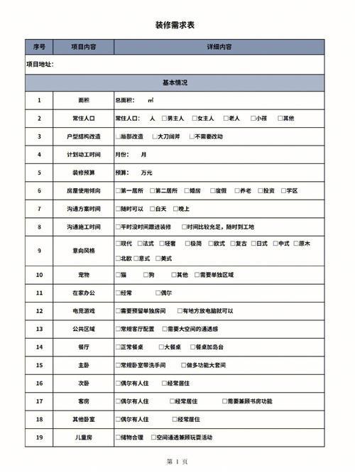 家居软装团队在线协作表格标注客户需求细节