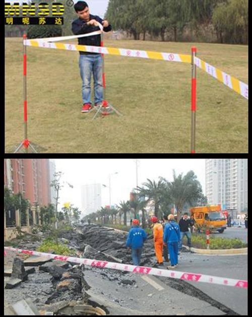 工业射线检测现场安全防护警戒线