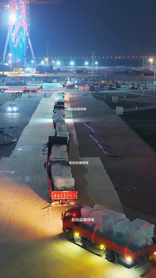 哈尔滨冰雪大世界排队打车