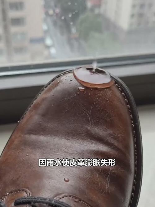 雨天淋湿皮鞋塞报纸阴干定型步骤图