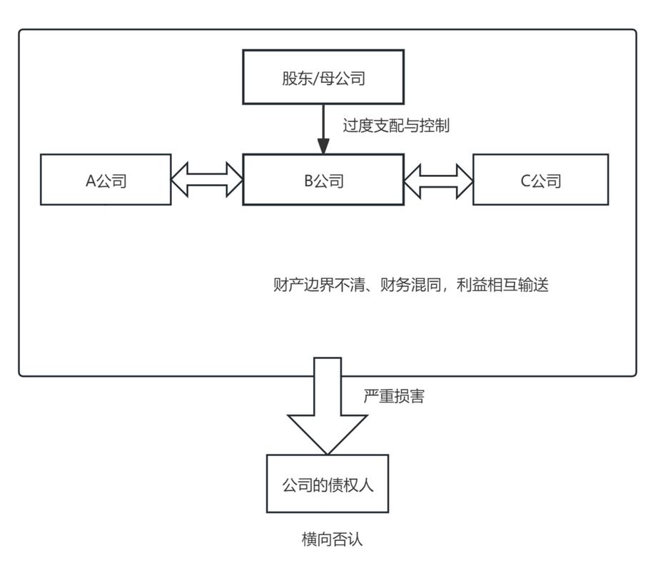公司法人人格否认法律原则示意图
