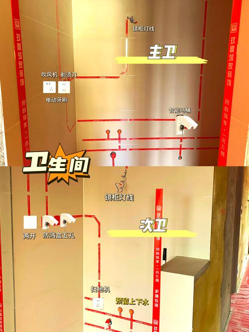 踢脚线嵌入式红外感应灯预留电线和插座图