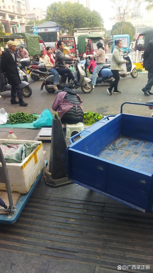 潮州西马路菜市场早晨摊贩