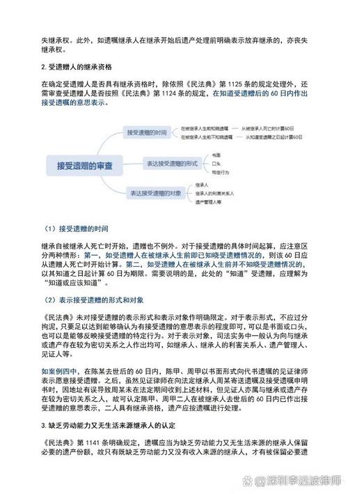 遗赠纠纷司法审判裁判要点整理表