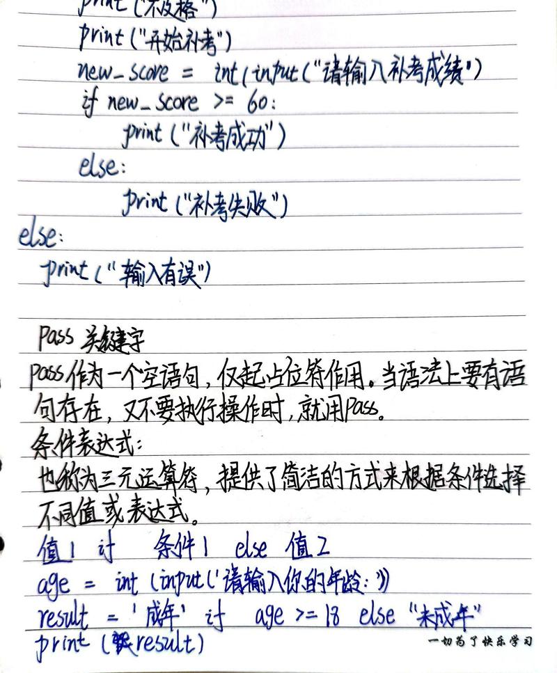 编程入门零基础小白记手写笔记场景