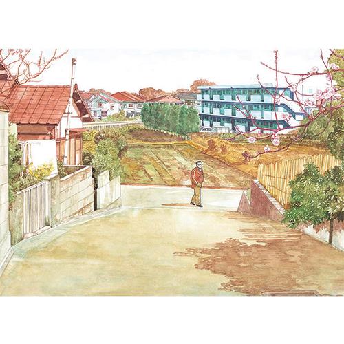 谷口治郎散步去漫画内页小镇风景图