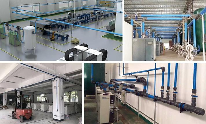 汽车焊接生产线工业气体供气管道