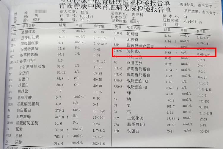 中年人体检异常指标报告