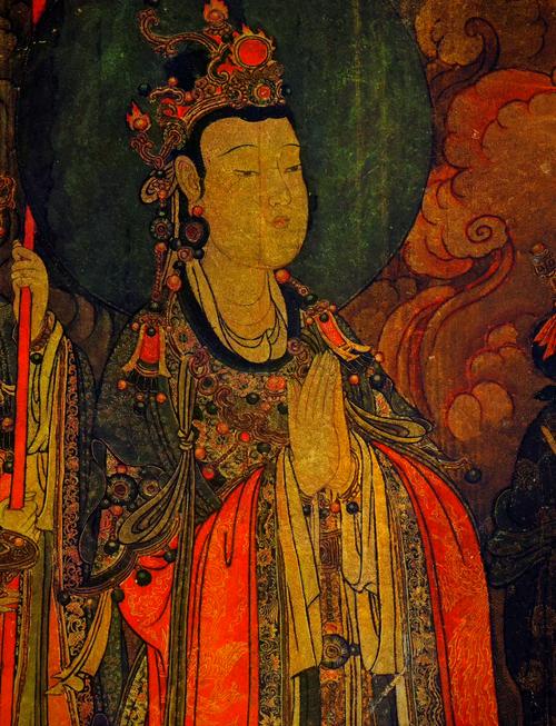 北京法海寺明代帝释梵天图壁画