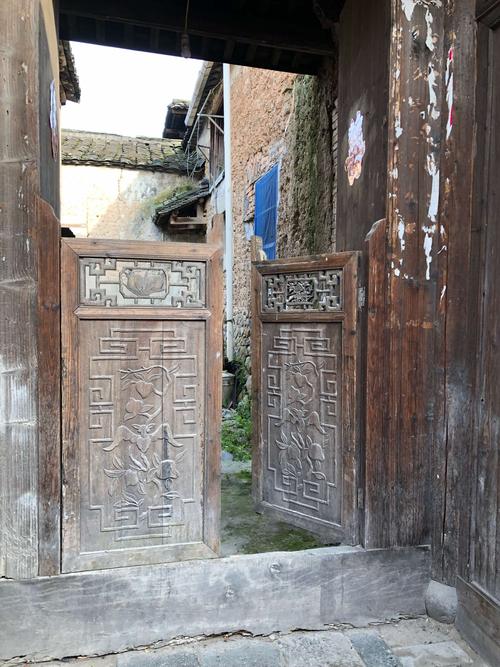 南京老门西清代老宅柏木门槛实拍