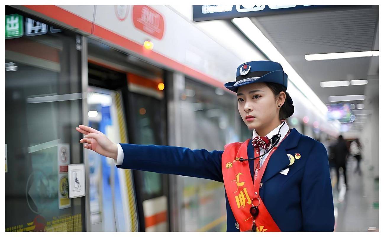 城市地铁通勤正确站姿示意图