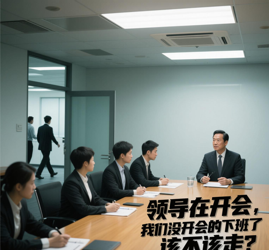 领导欲言又止的会议室尴尬表情特写