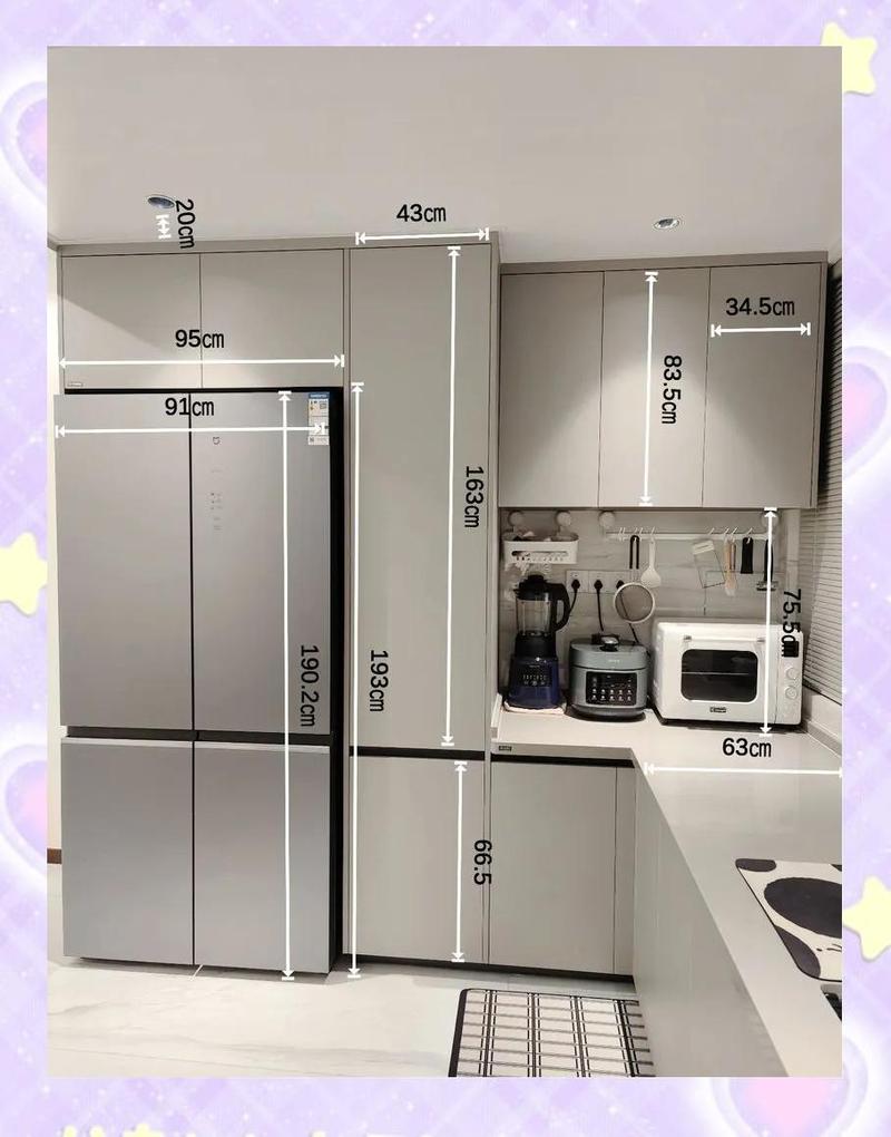 嵌入式冰箱尺寸测量现场
