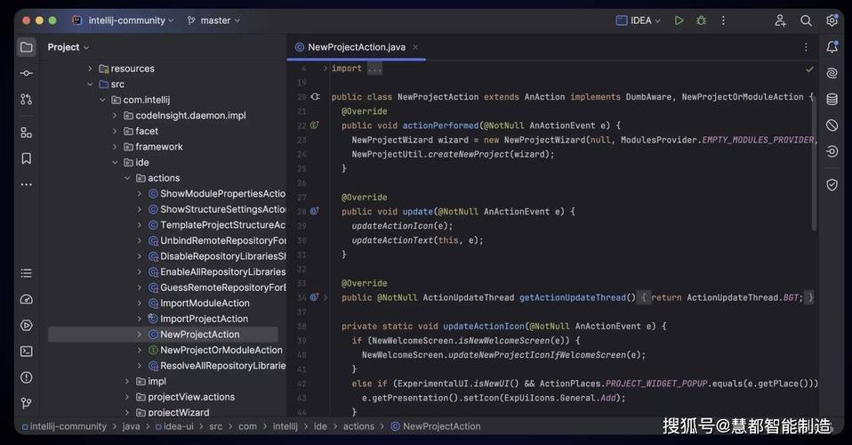 Java开发工具IntelliJ IDEA界面示例