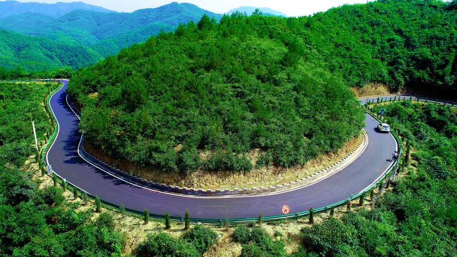 南漳花庄水库环湖乡村公路风景