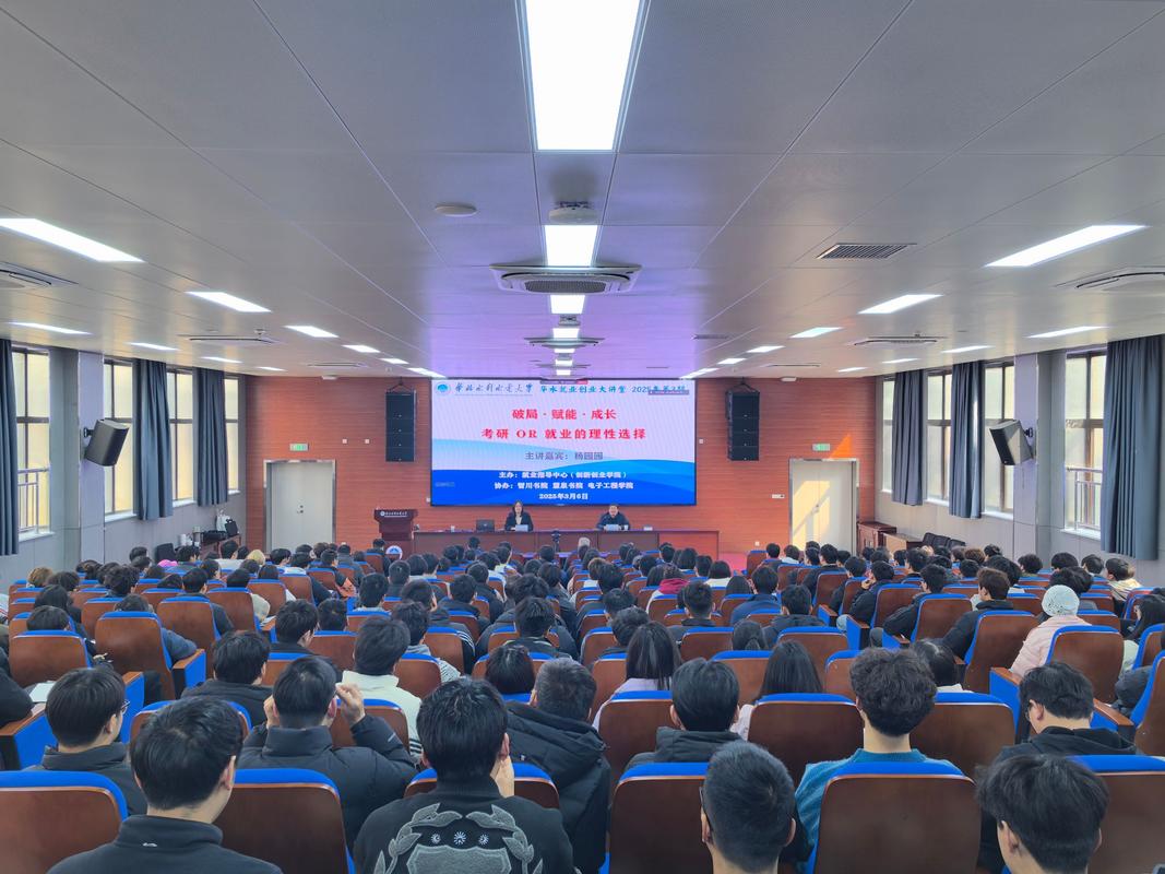 大学生就业指导讲座现场照片