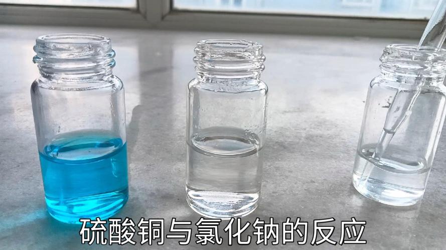 初中化学氯化钠饱和溶液溶解硫酸铜实验图