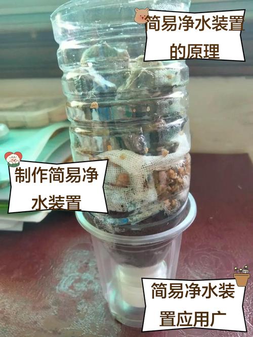 空矿泉水瓶手工制作简易净水装置实物图