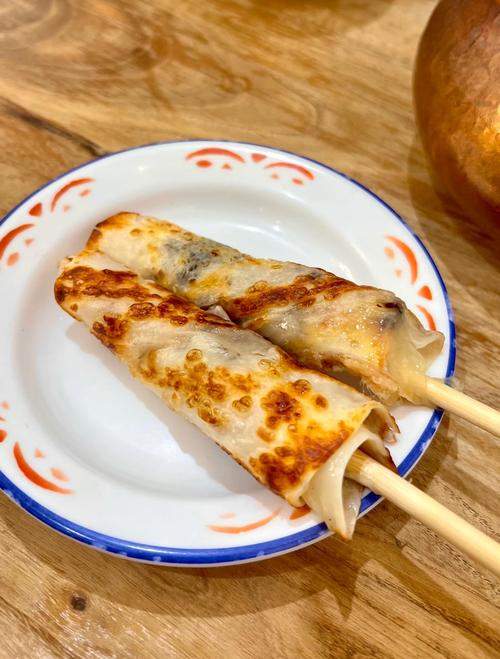 烤乳扇特写