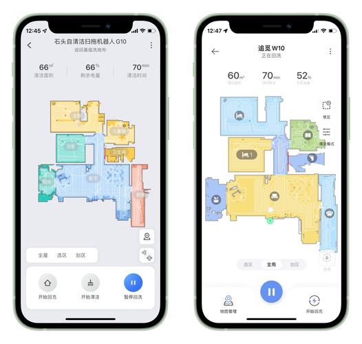 扫地机器人激光导航建图路径规划示意图
