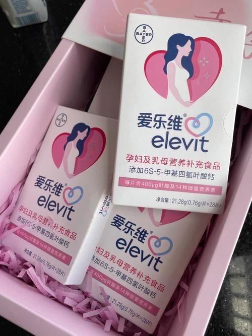 孕妇服用叶酸补充剂特写