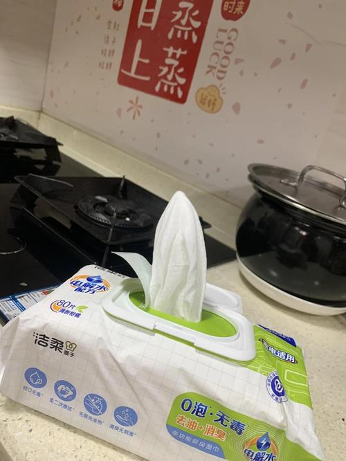 电商厨房湿巾详情页前后对比截图