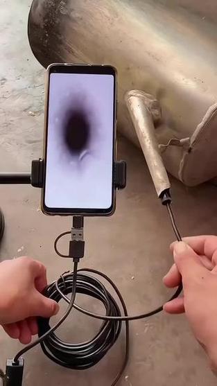 工业内窥镜防水圈老化导致进水损坏特写