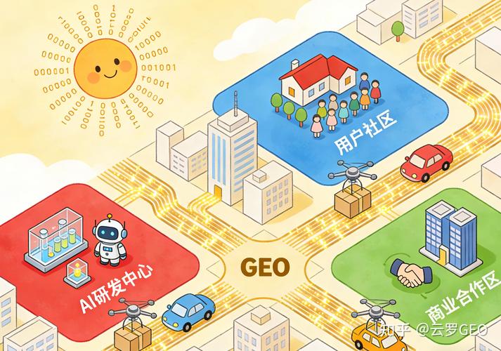 主流互联网平台GEO流量入口分布示意图