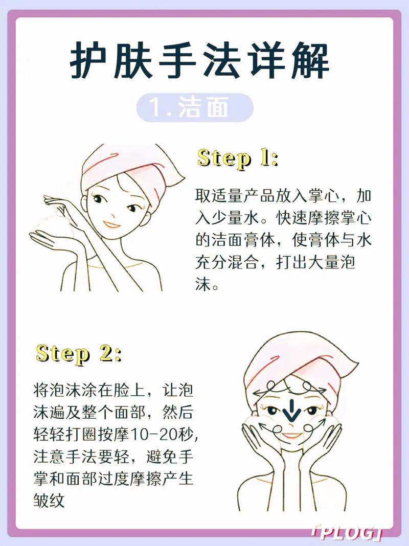 妆前保湿按摩手法步骤图