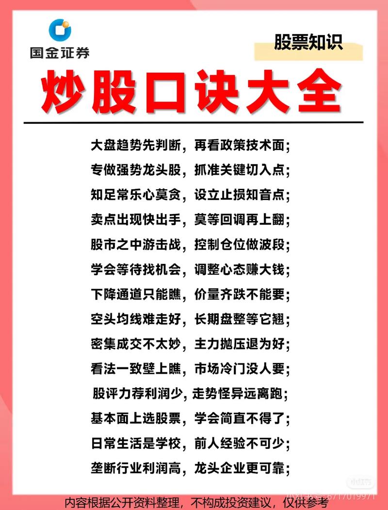 四、最后送你个选购口诀,照着念就行