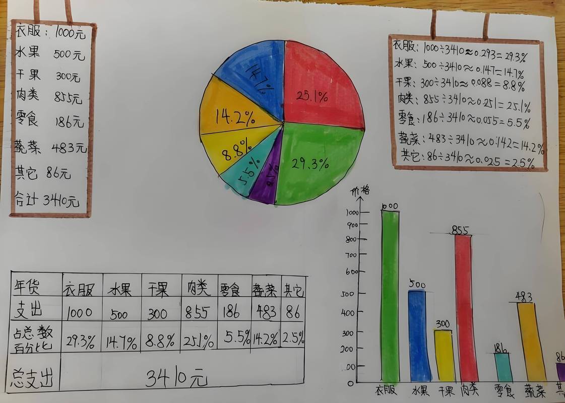 行程预算分配饼图