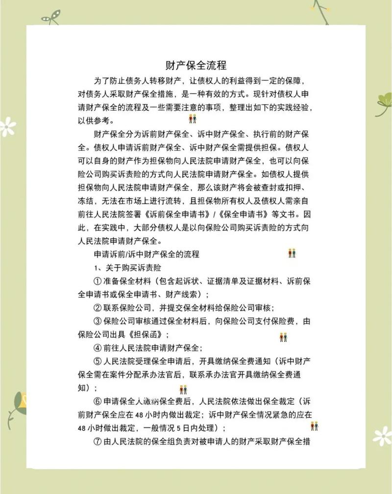 商事仲裁财产保全申请流程表
