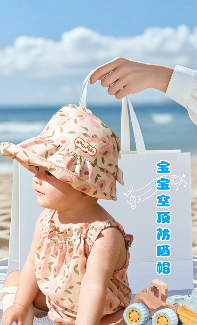 1岁宝宝户外宝宝防晒正确装备实拍图