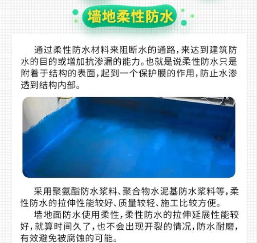 装修防水涂料刚性柔性对比示意图