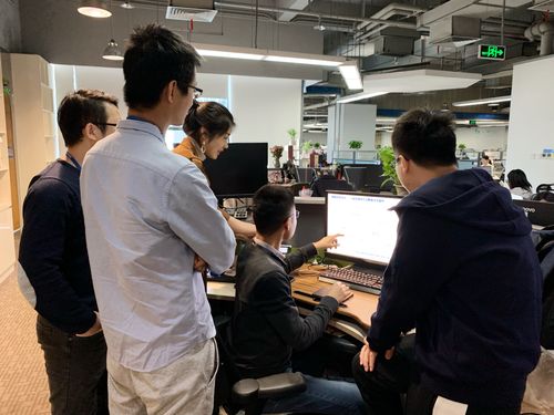 互联网公司群面讨论现场照片
